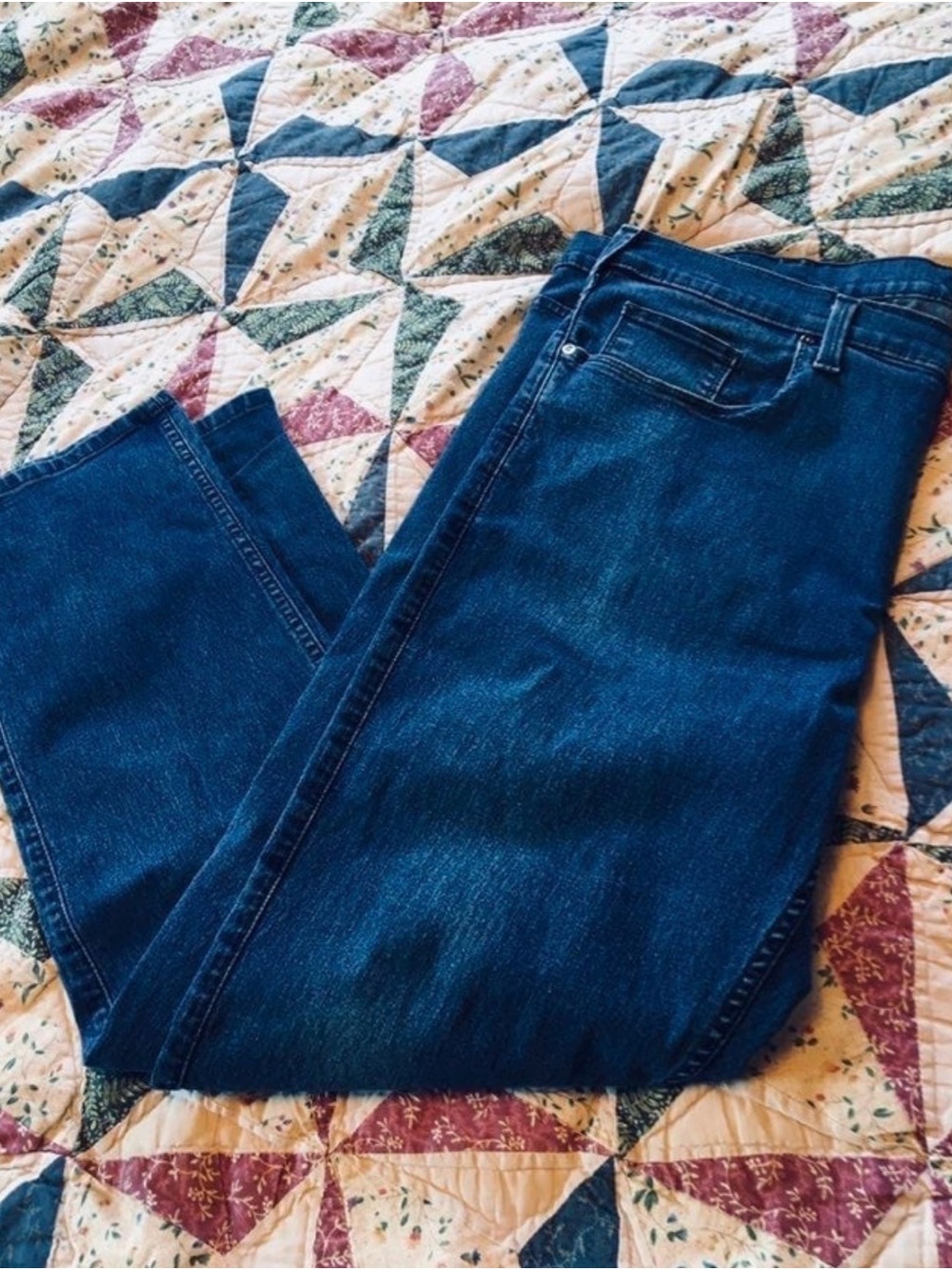 Perry Ellis Dark Blue Denim Jeans Size 40 x 30